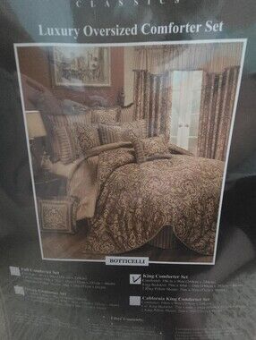 Austin Holt Luxury Oversized Comforter Set - Brown Pattern
